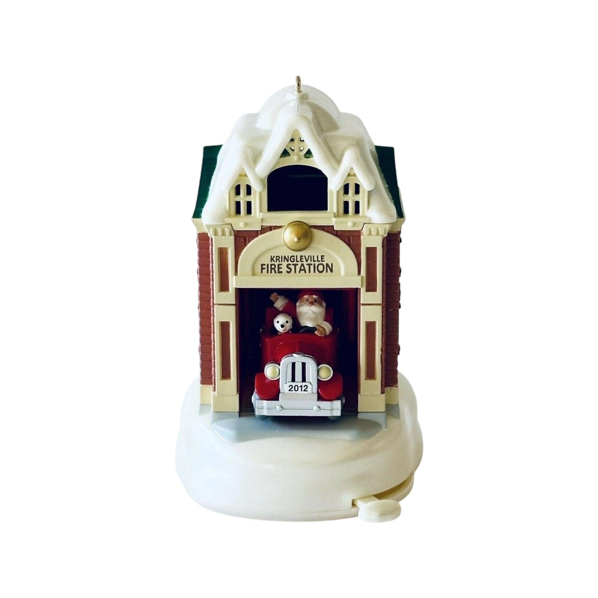2012 Fire Station Hallmark Ornament (Kringleville) QX8161 Image3