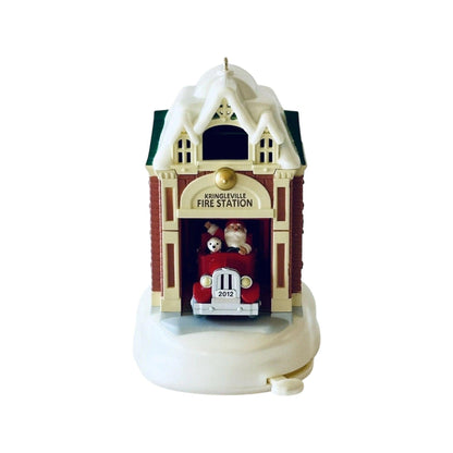 2012 Fire Station Hallmark Ornament (Kringleville) QX8161 Image3