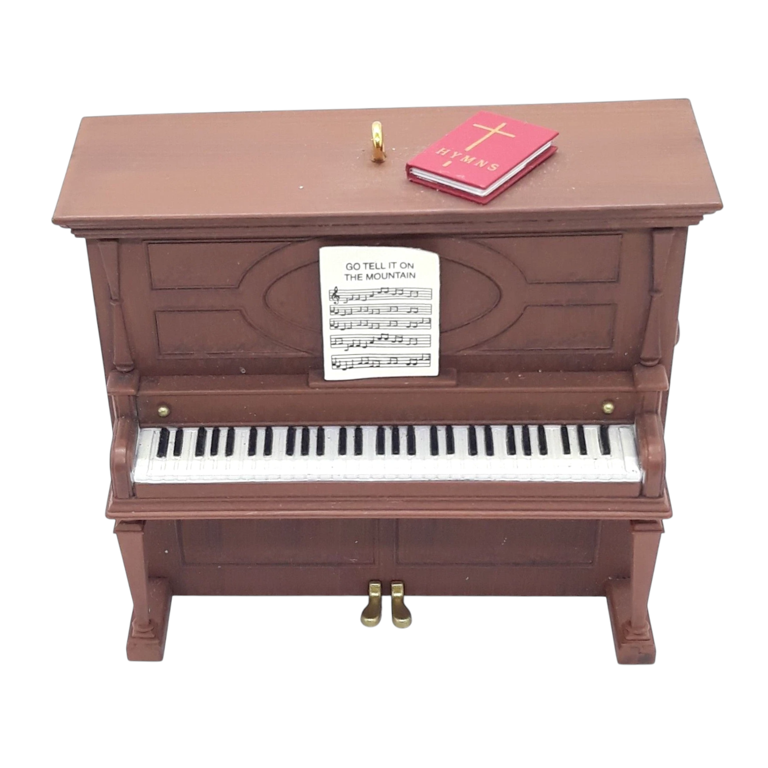 2012 Go Tell It on the Mountain Hallmark Ornament (Piano) QSM7741 Image1