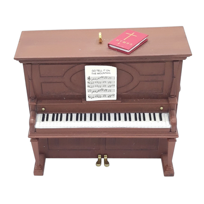 2012 Go Tell It on the Mountain Hallmark Ornament (Piano) QSM7741 Image1