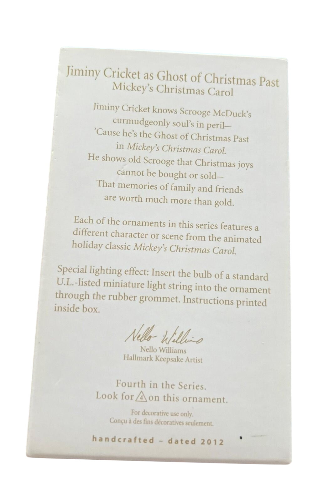 2012 Jiminy Cricket (Mickey's Christmas Carol)