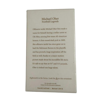 2012 Michael Oher Hallmark Ornament (Football Legends) QX8234 Image5