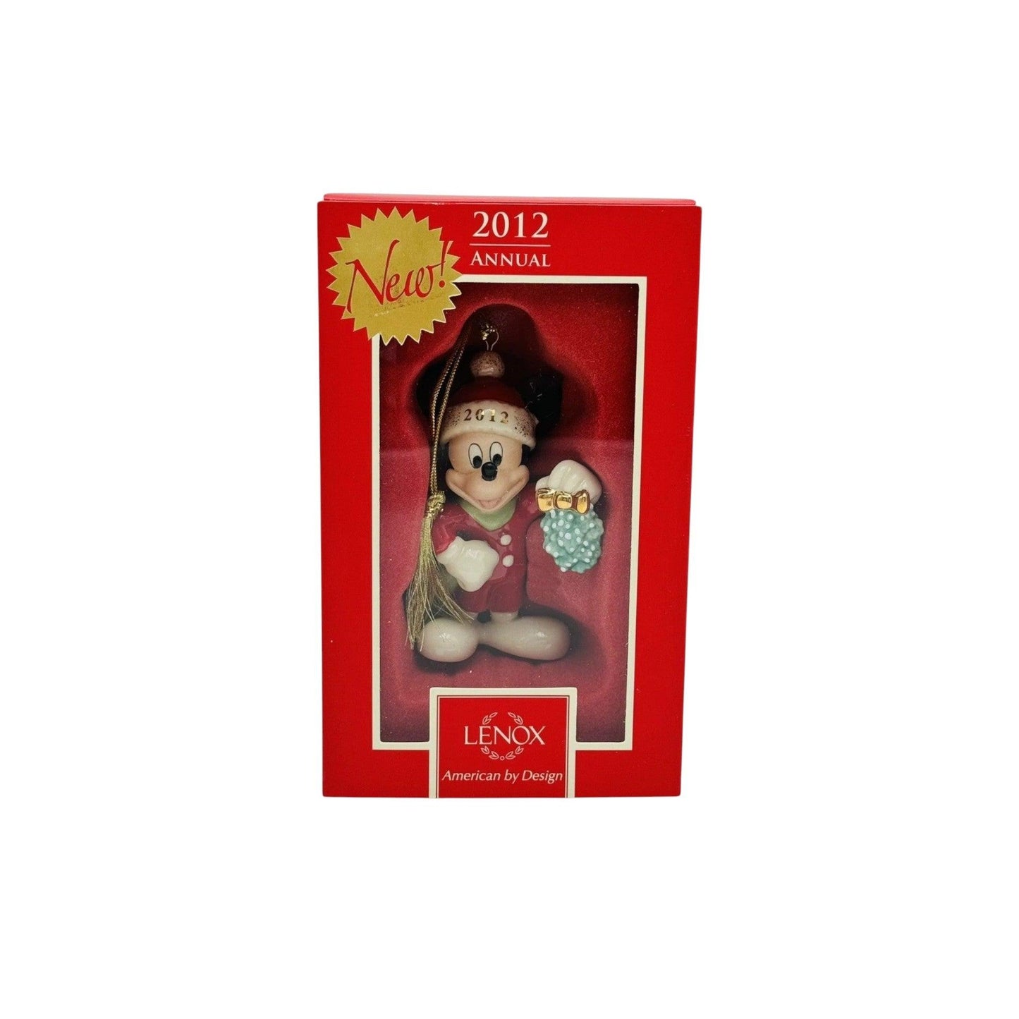 2012 Mistletoe Mickey Mickey Mouse Lenox Ornament 813693 Image2