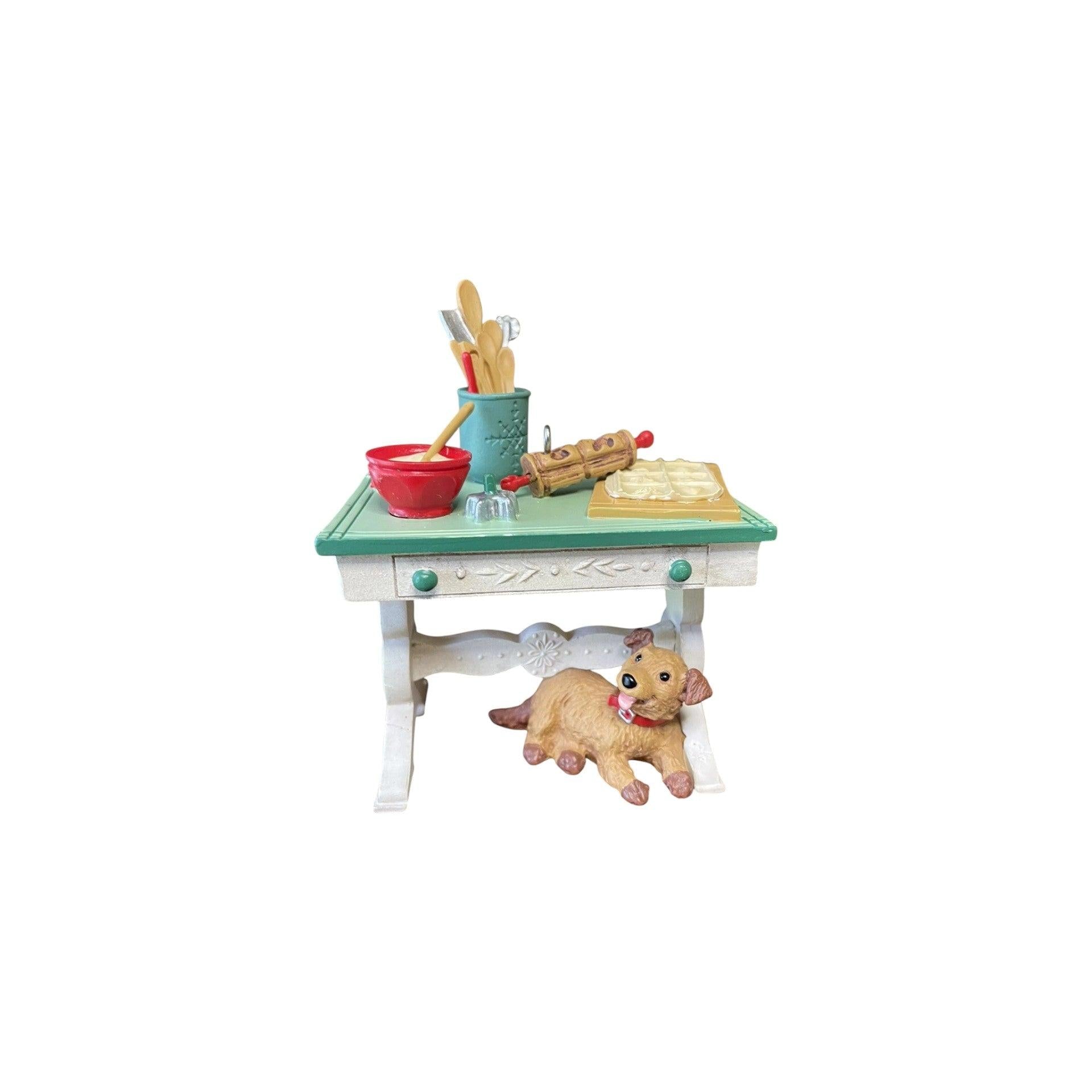 2012 Mrs. Claus’s Kitchen Table (Mrs. Claus) Hallmark Ornament QMP5035 Image1
