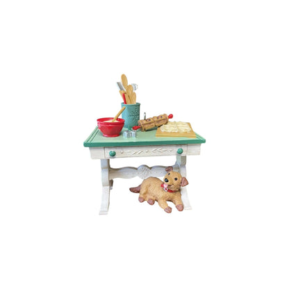 2012 Mrs. Claus’s Kitchen Table (Mrs. Claus) Hallmark Ornament QMP5035 Image1