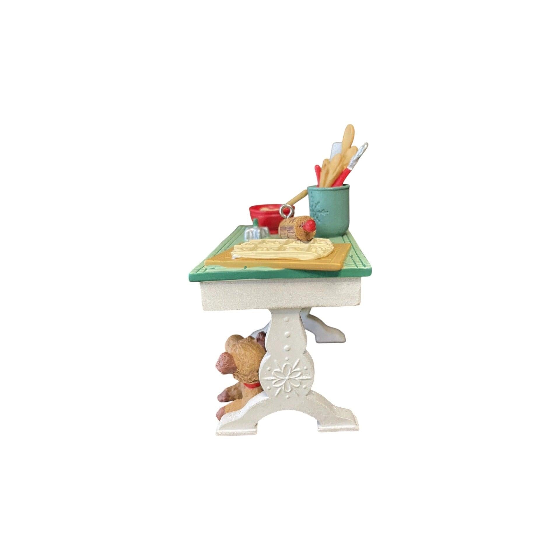 2012 Mrs. Claus’s Kitchen Table (Mrs. Claus) Hallmark Ornament QMP5035 Image4