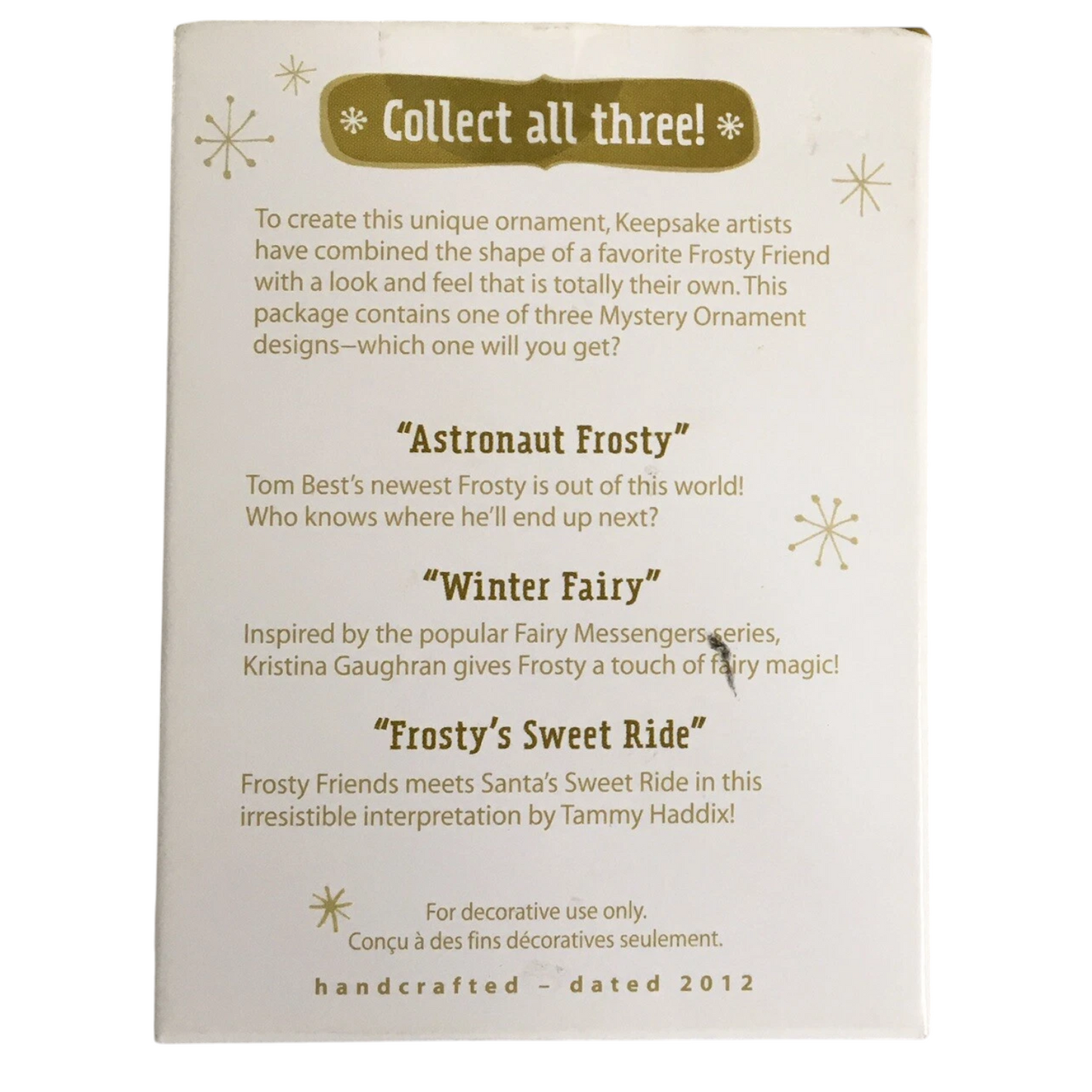 2012 Mystery Ornament Hallmark Ornament (Mystery) QK5001 Image6