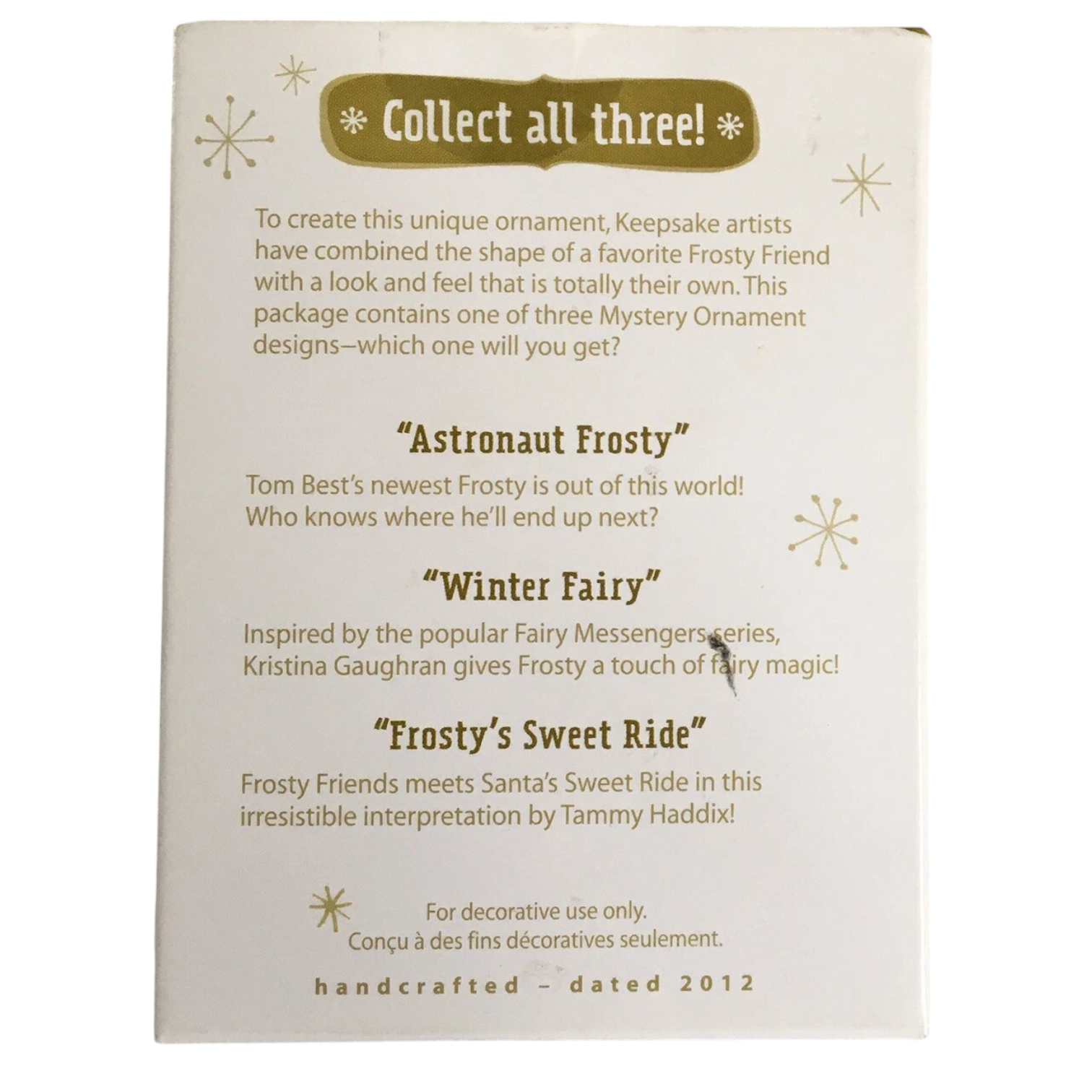 2012 Mystery Ornament Hallmark Ornament (Mystery) QK5001 Image6