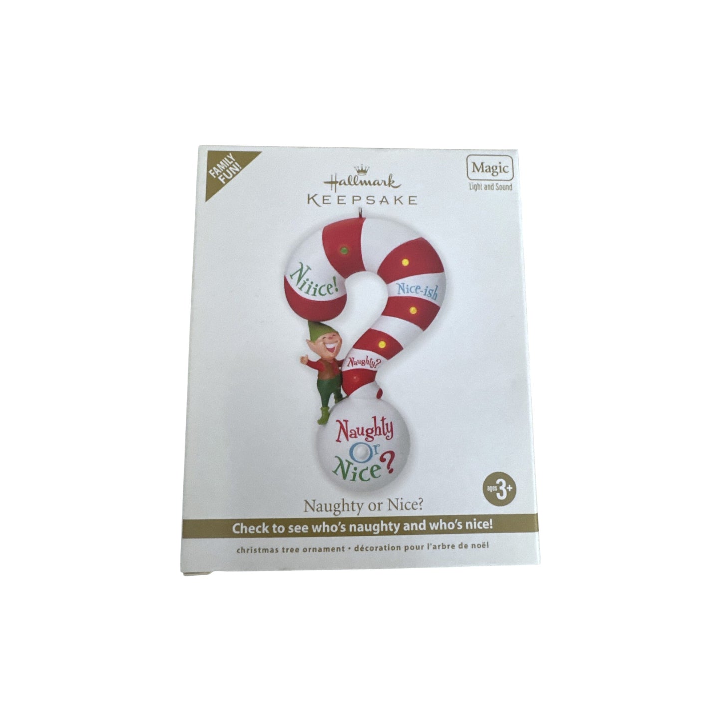 2012 Naughty or Nice? Hallmark Ornament (Elf) QXG4944 Image2