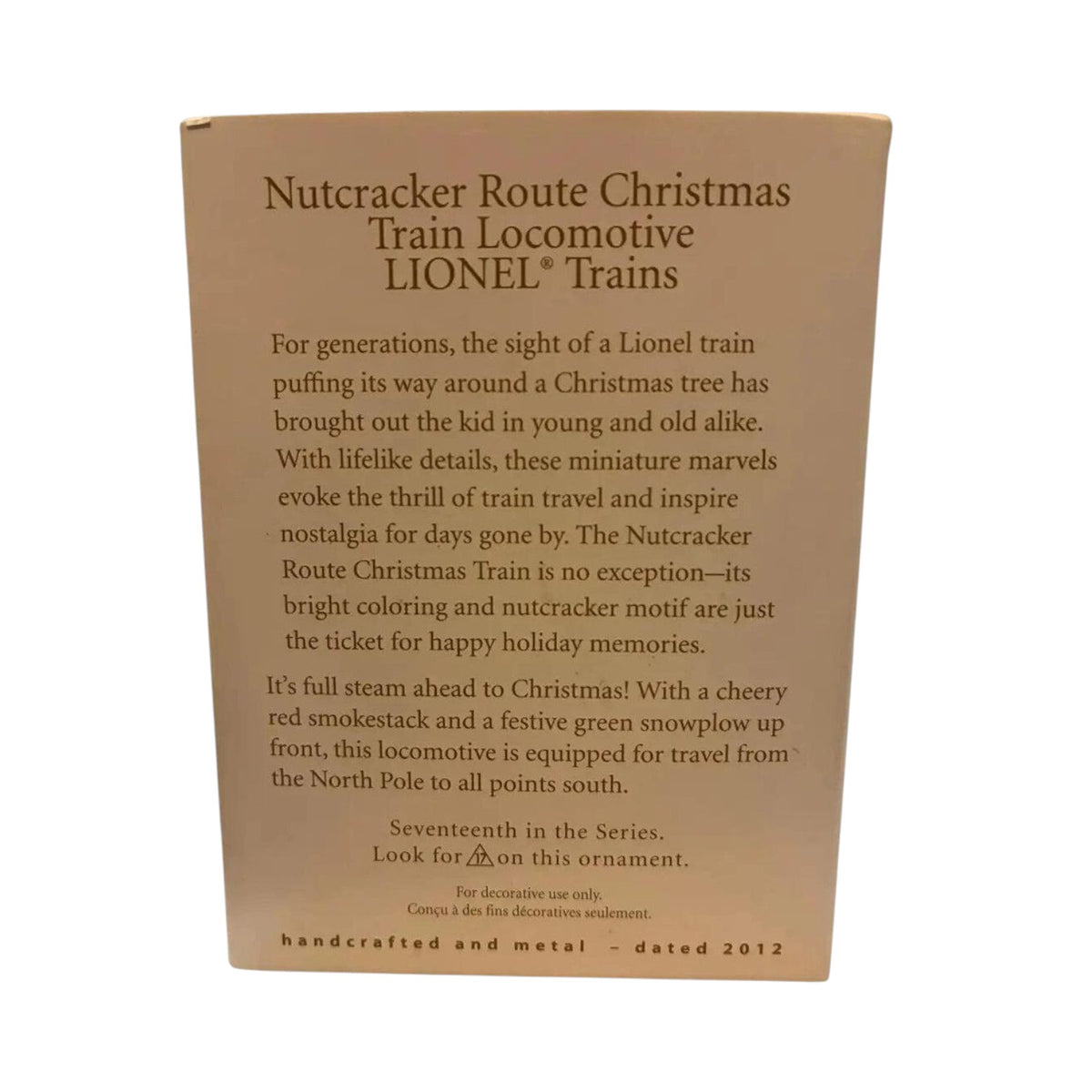 2012 Nutcracker Route Christmas Train Locomotive Hallmark Ornament (Lionel) QX8211 Image7