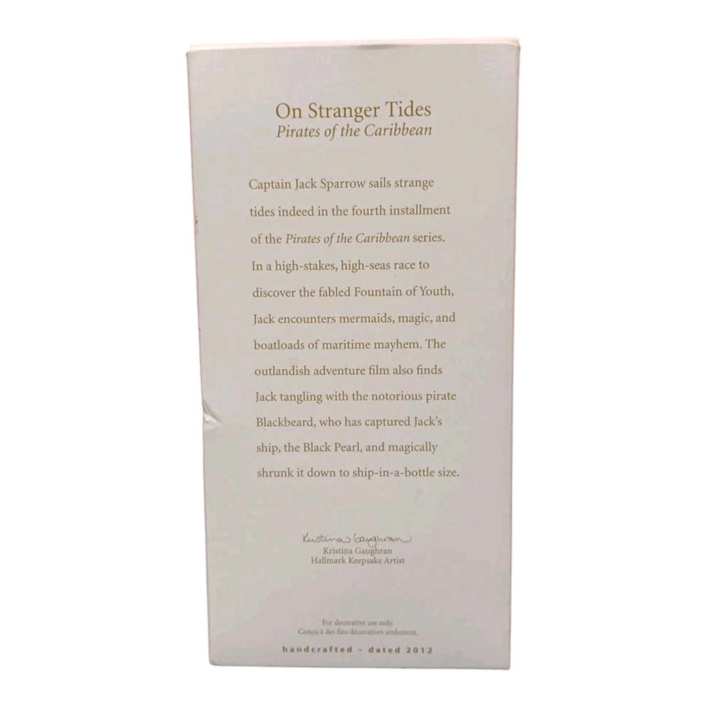 2012 On Stranger Tides (Pirates of the Caribbean)