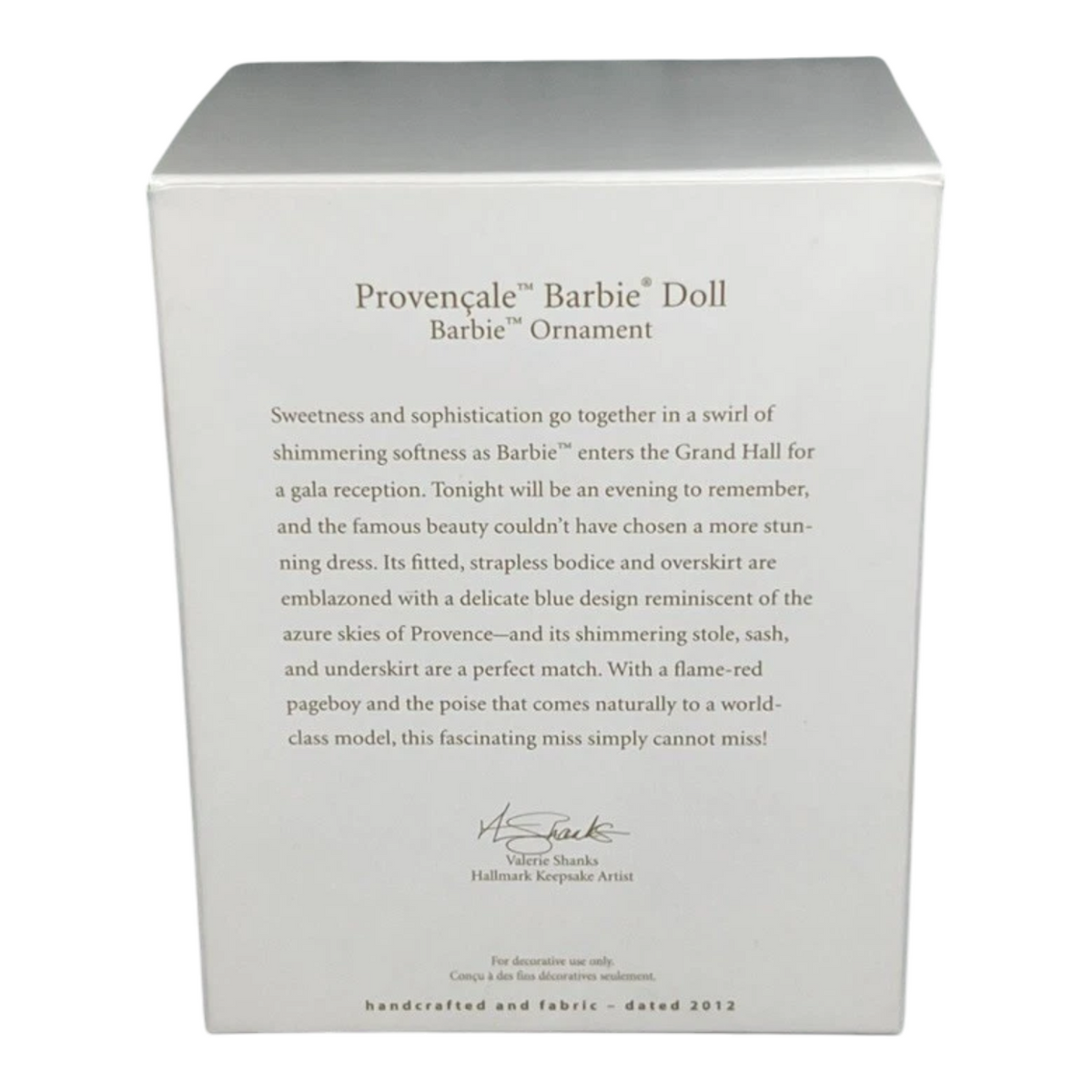 2012 Provencale Hallmark Ornament (Barbie) QXI2691 Image5