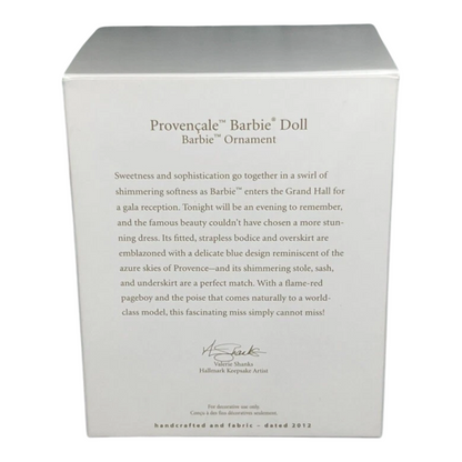 2012 Provencale Hallmark Ornament (Barbie) QXI2691 Image5