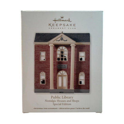 2012 Public Library Hallmark Ornament (Nostalgic Houses and Shops) QXC5054 Image2