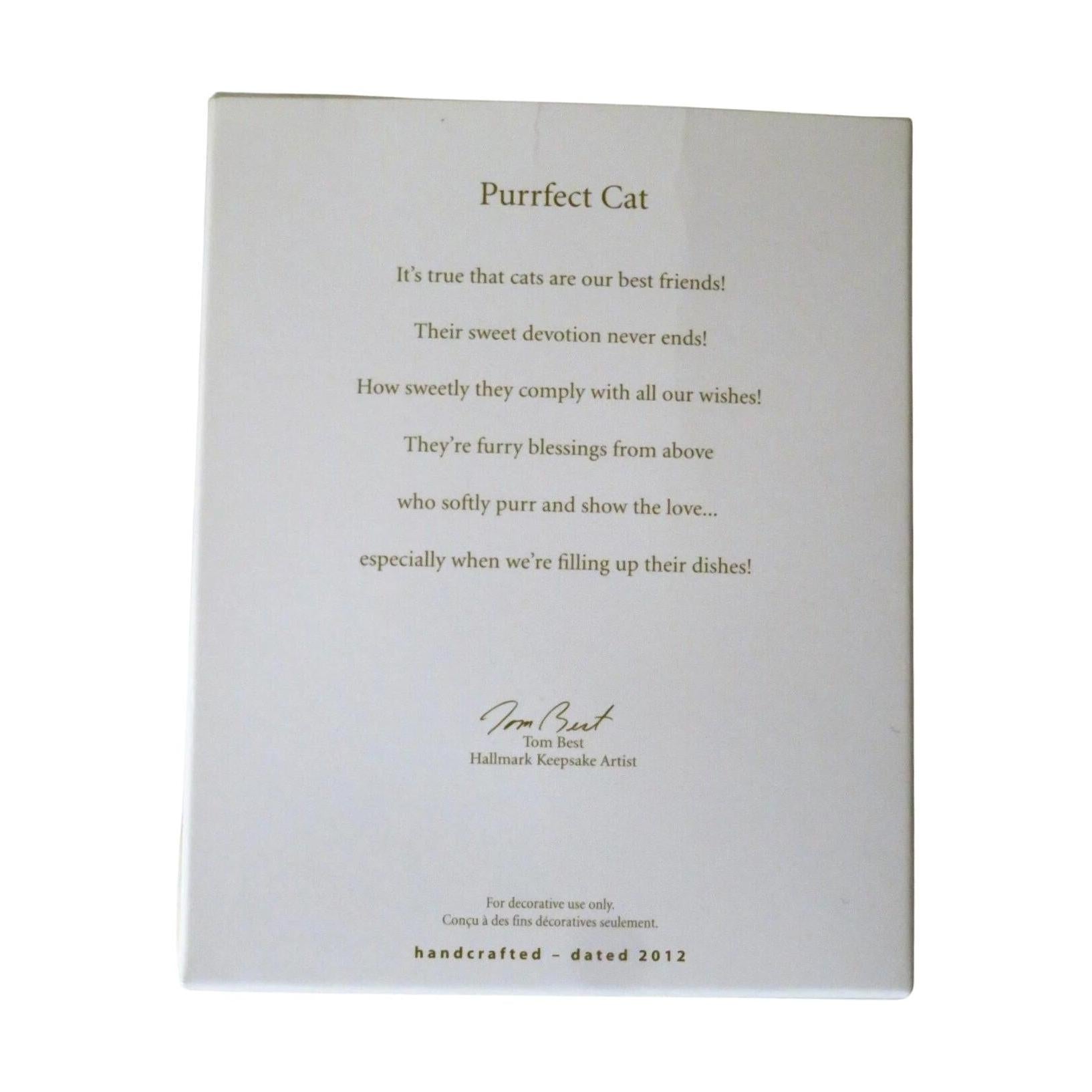 2012 Purrfect Cat Hallmark Ornament (Photo Holder) QXG4724 Image5