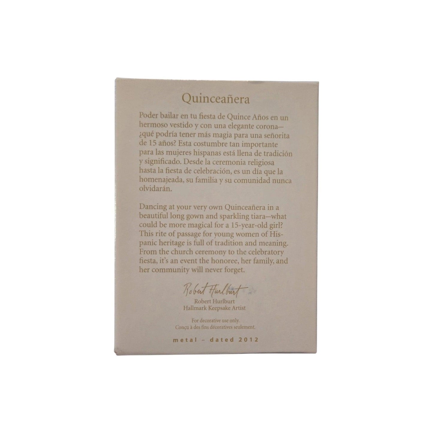 2012 Quinceanera Hallmark Ornament (Quinceañera) QSM7761 Image6