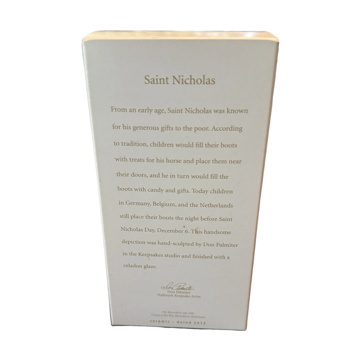2012 Saint Nicholas Hallmark Ornament (Santa Claus) QXG3521 Image6