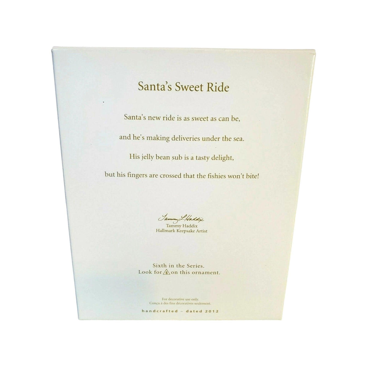 2012 Santa's Sweet Ride - Submarine Hallmark Ornament (Santa's Sweet Ride) QX8164 Image6