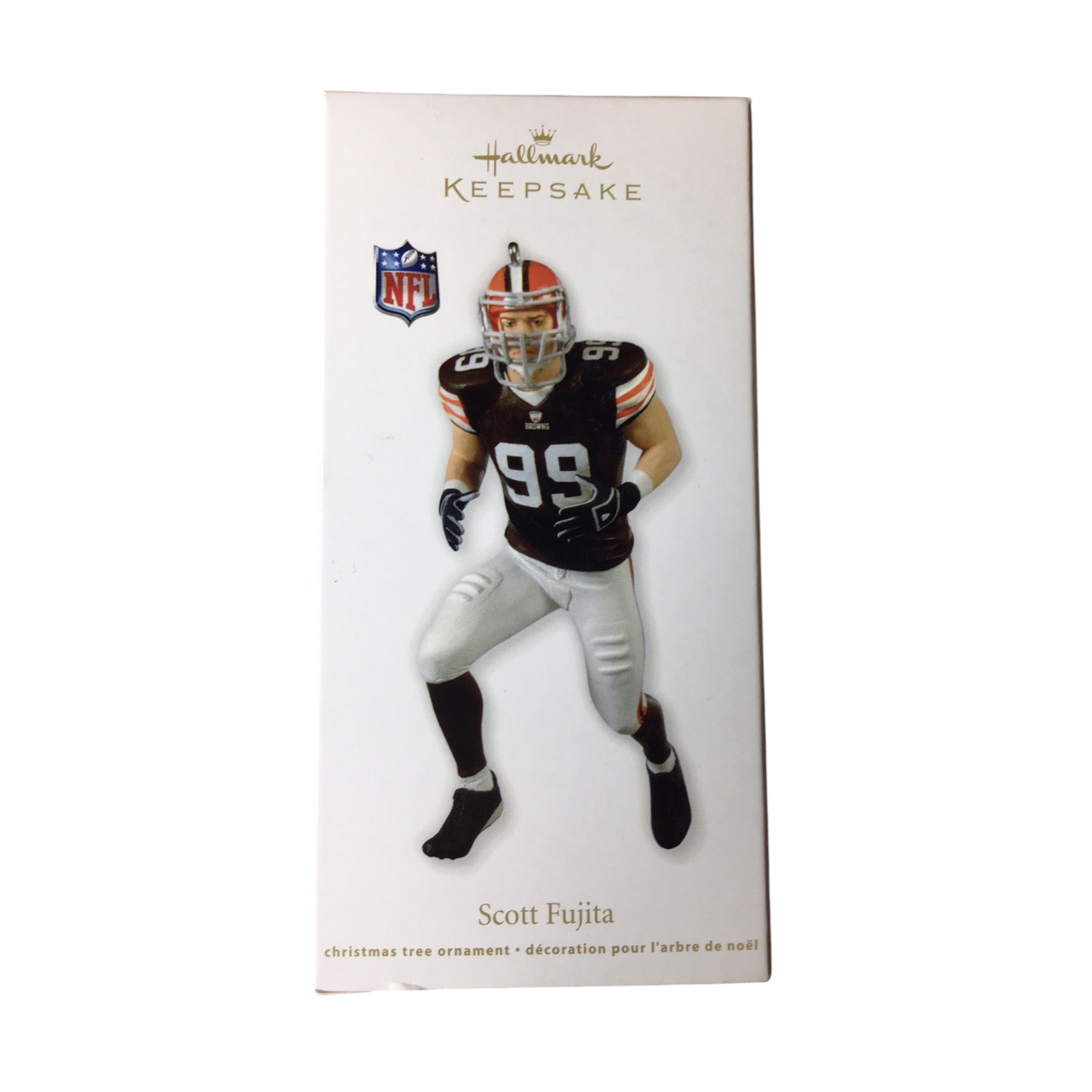 2012 Scott Fujita Hallmark Ornament (Football Legends) QXI2211