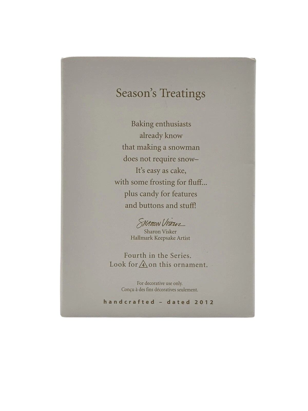 2012 Season's Treatings Hallmark Ornament (Season's Treatings) QX8074 Image4