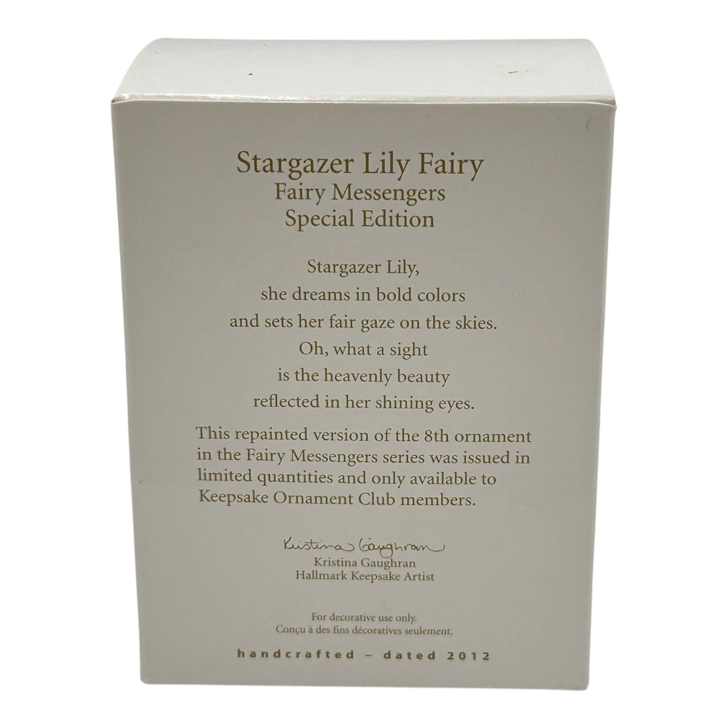2012 Stargazer Lily Fairy (Fairy Messengers)