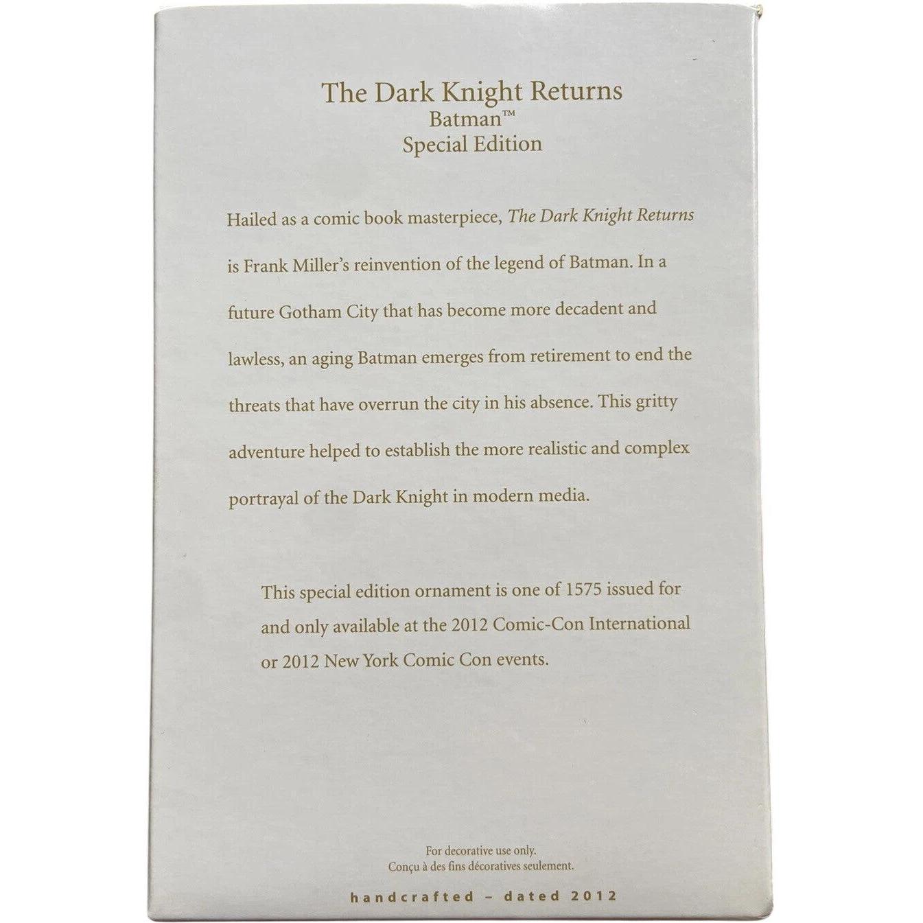 2012 The Dark Knight Returns (Batman)