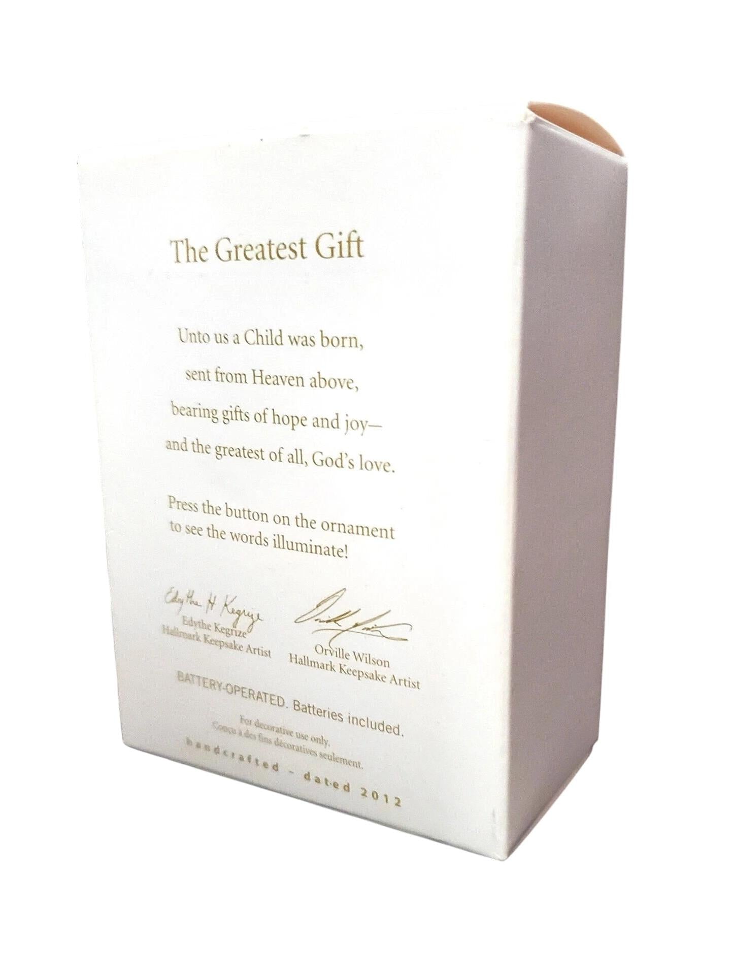 2012 The Greatest Gift Hallmark Ornament (Nativity) QXG3254 Image7