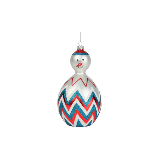 2012 The Signature Collection Stripe Snowman Christmas Decor Department 56 12949-4 Image1