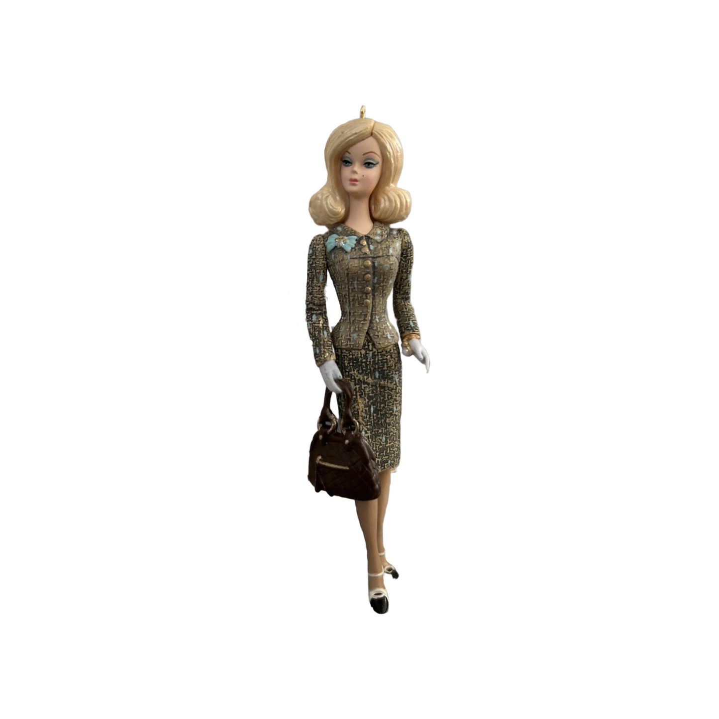2012 Tweed Indeed Hallmark Ornament (Barbie) QXI2681 Image1