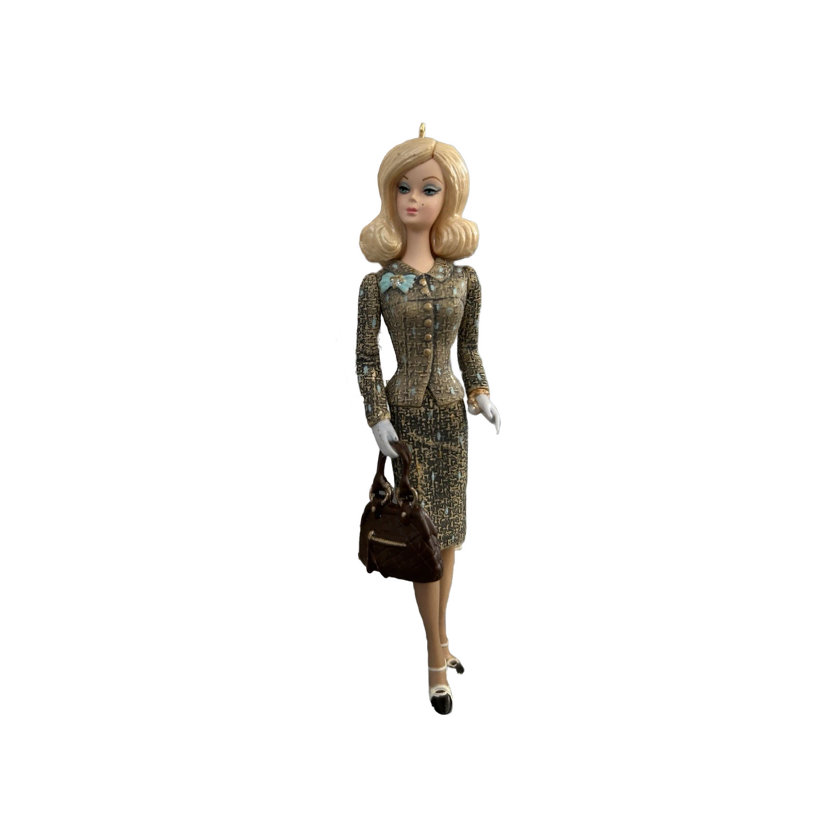 2012 Tweed Indeed Hallmark Ornament (Barbie) QXI2681 Image1