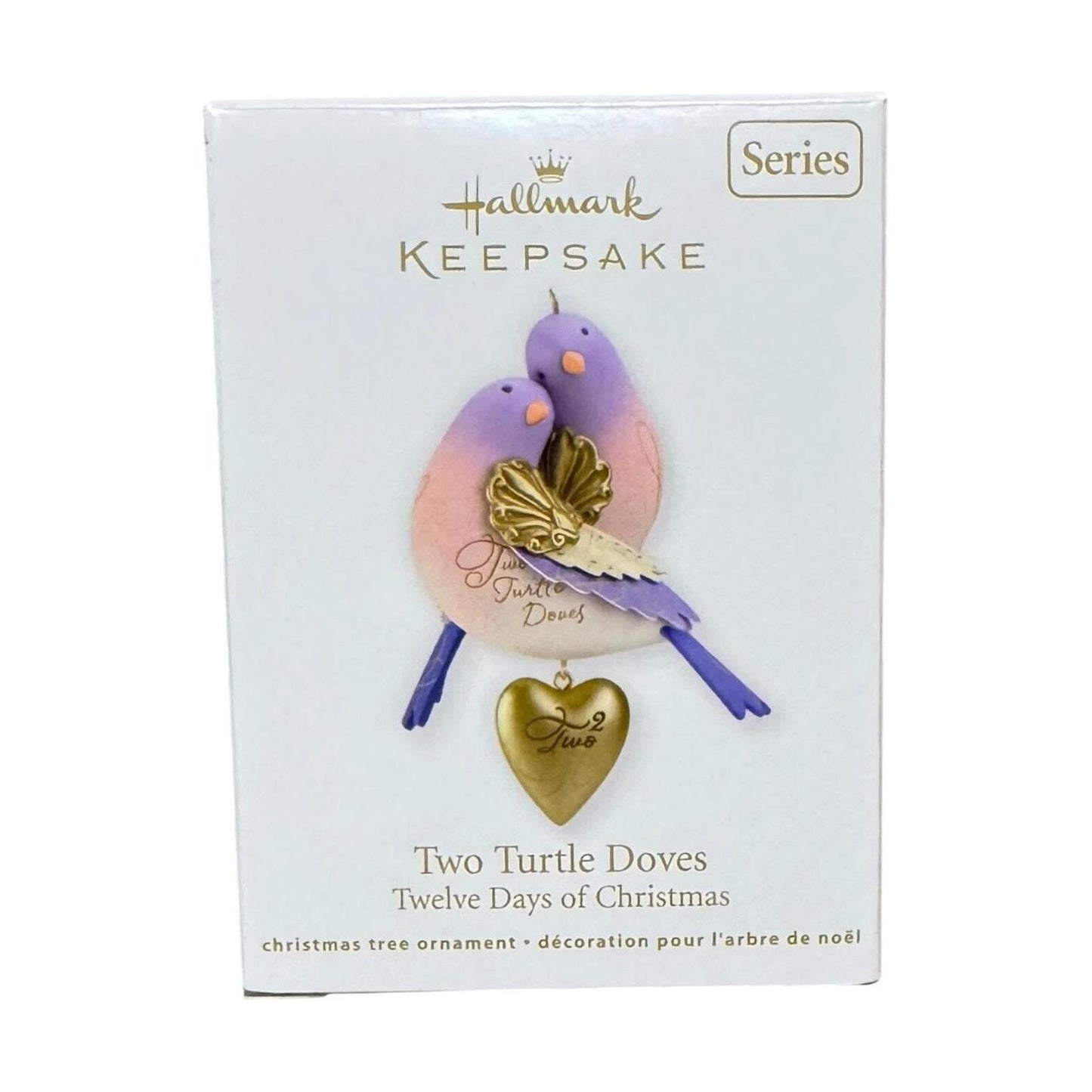 2012 Two Turtle Doves Hallmark Ornament (Twelve Days of Christmas) QX8091 Image2