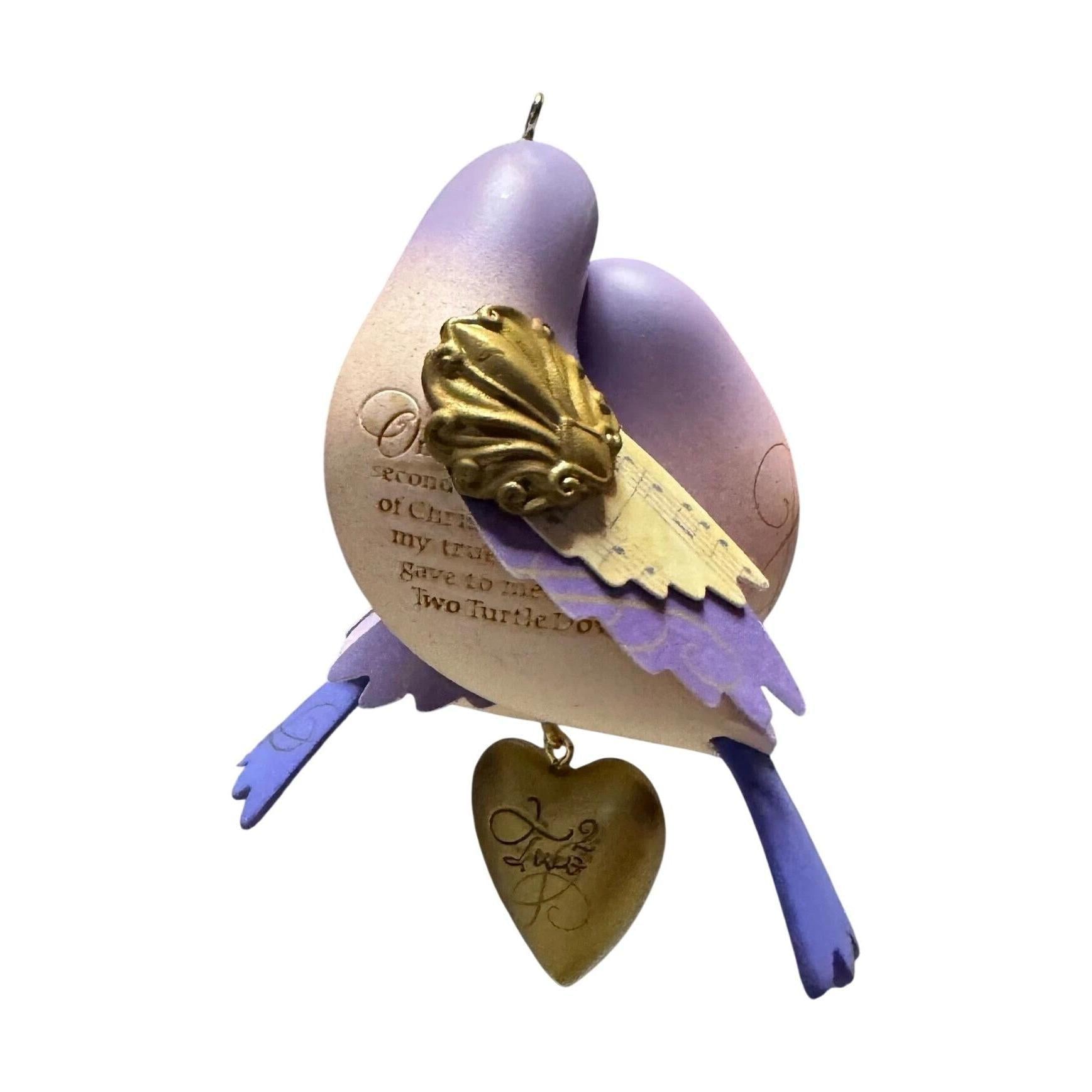 2012 Two Turtle Doves Hallmark Ornament (Twelve Days of Christmas) QX8091 Image4