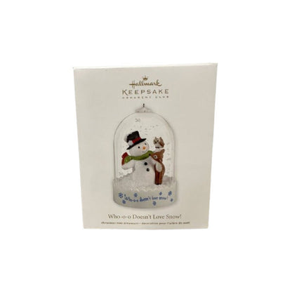2012 Who-o-o Doesn't Love Snow! Hallmark Ornament (Snowmen) QXC5039