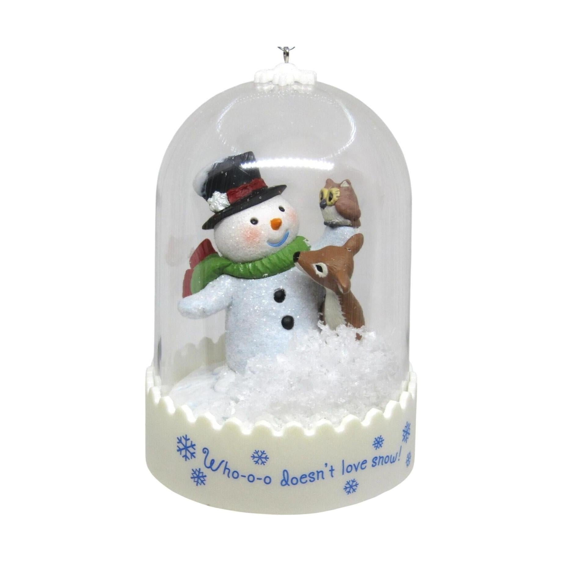 2012 Who-o-o Doesn't Love Snow! Hallmark Ornament (Snowmen) QXC5039 Image1