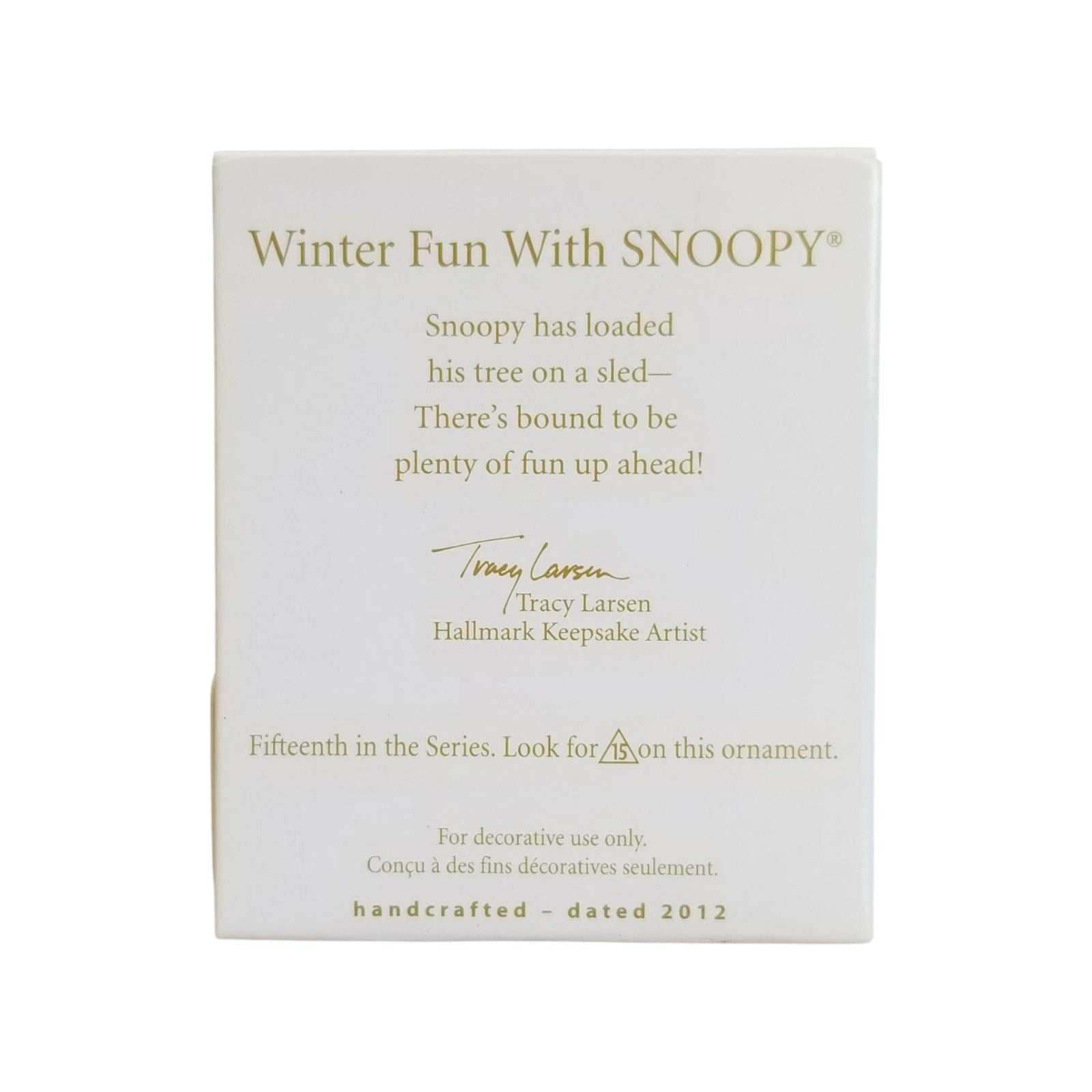 2012 Winter Fun with Snoopy Hallmark Ornament (Winter Fun with Snoopy) QXM9001 Image5