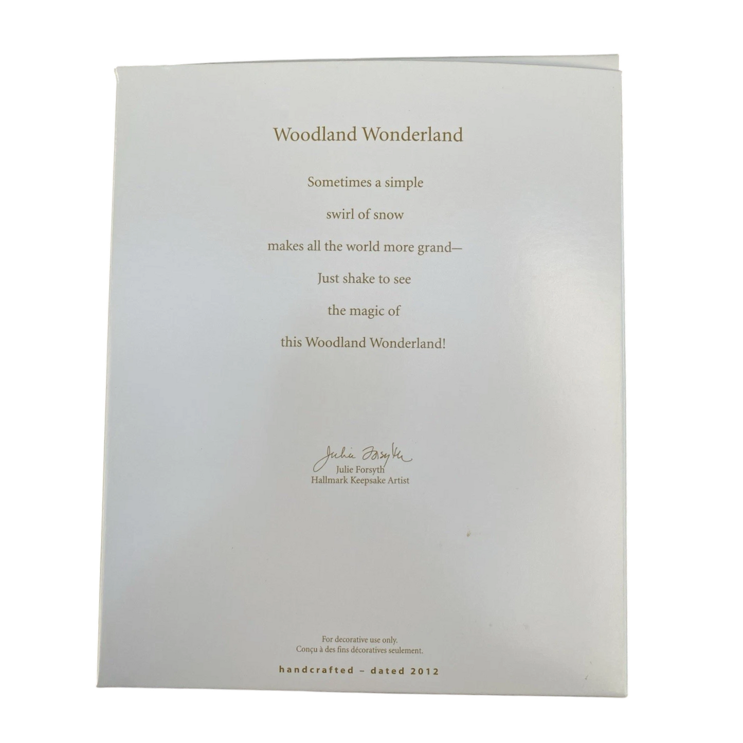 2012 Woodland Wonderland Hallmark Ornament (Wonderland) QXG3251 Image8