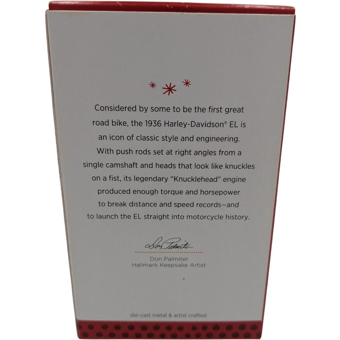 2013 1936 Harley-Davidson EL Hallmark Ornament (Harley-Davidson) QXI2152