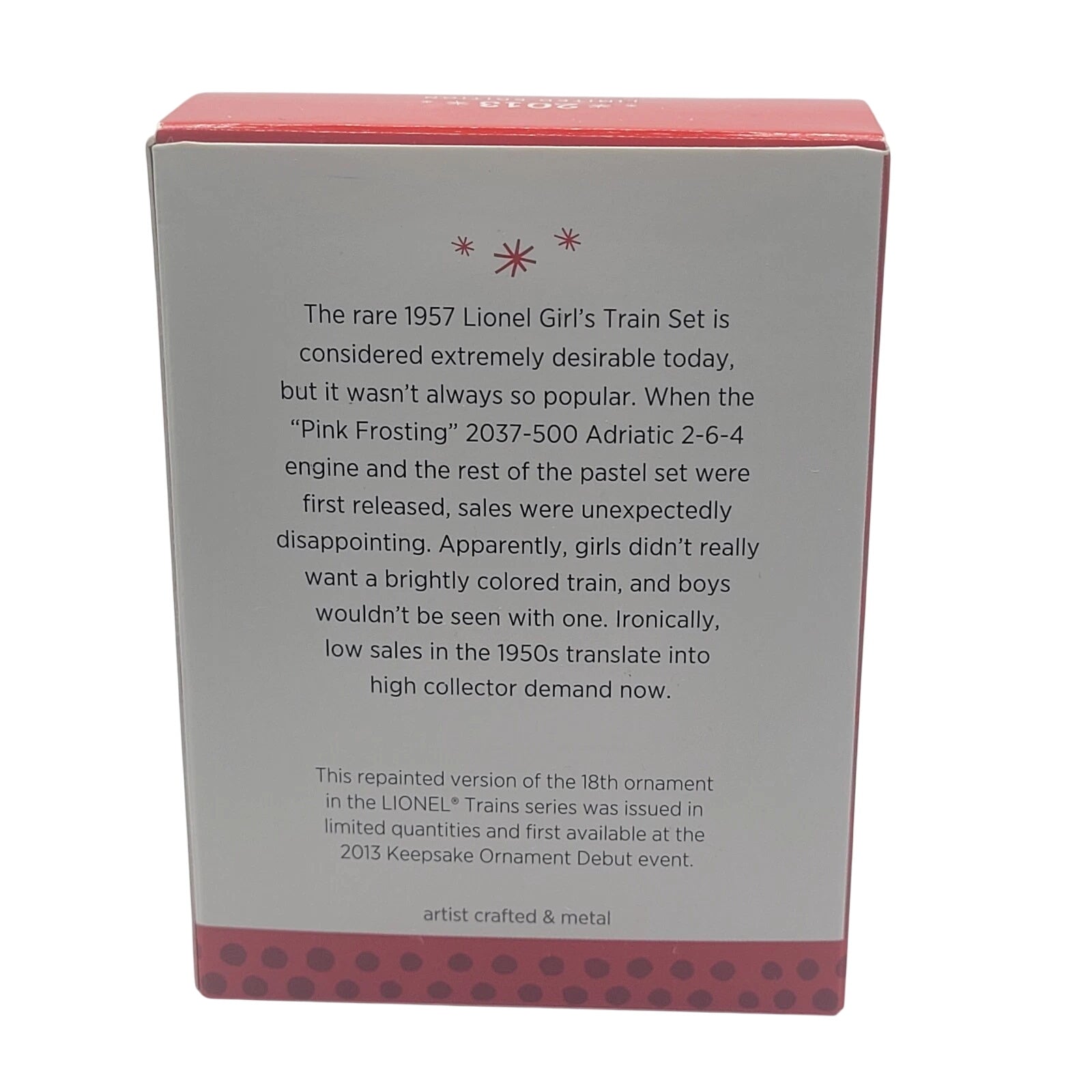 2013 2037 Steam Locomotive Repaint Hallmark Ornament (Lionel) QXE3745