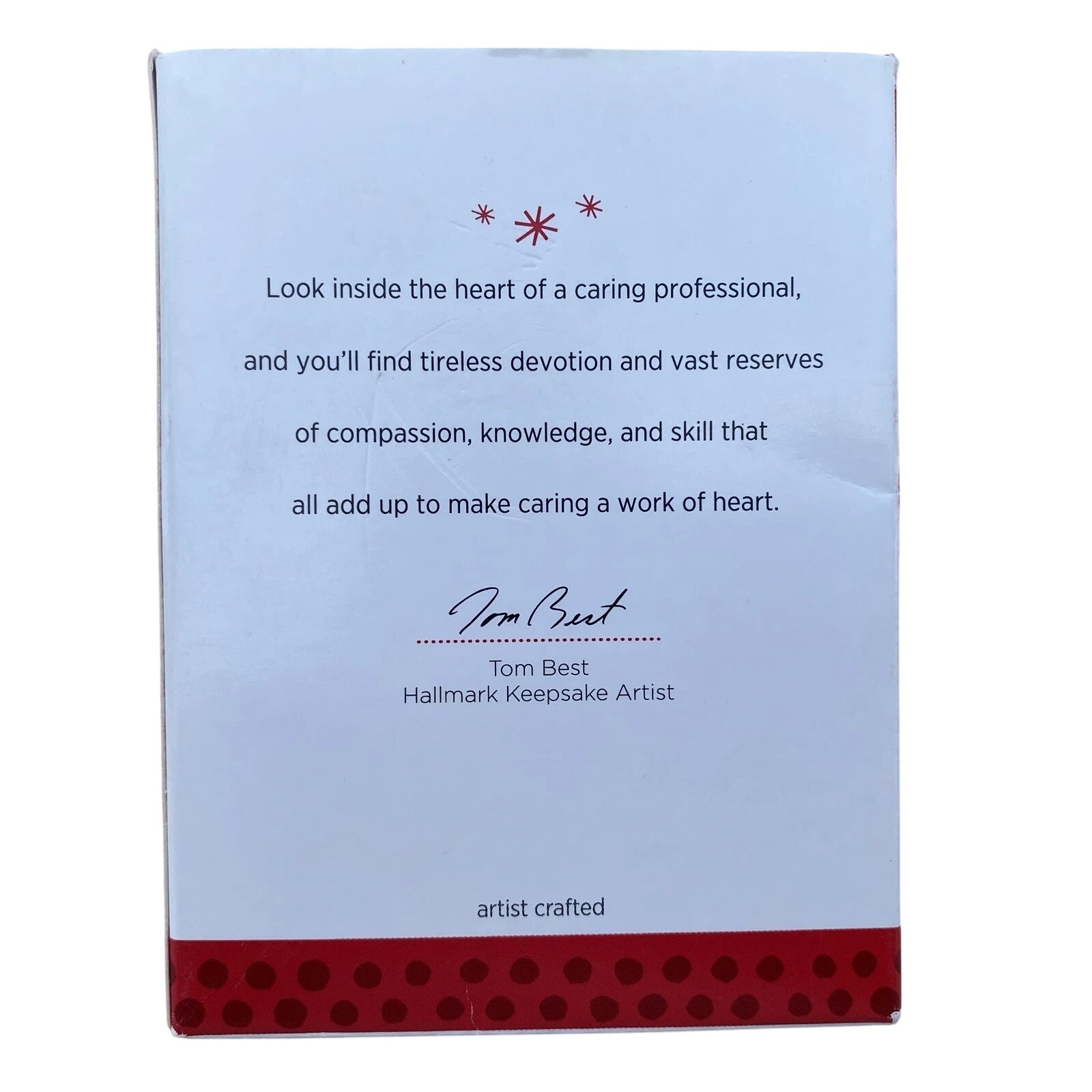 2013 A Caring Heart Hallmark Ornament (Healthcare Workers) QXG1055