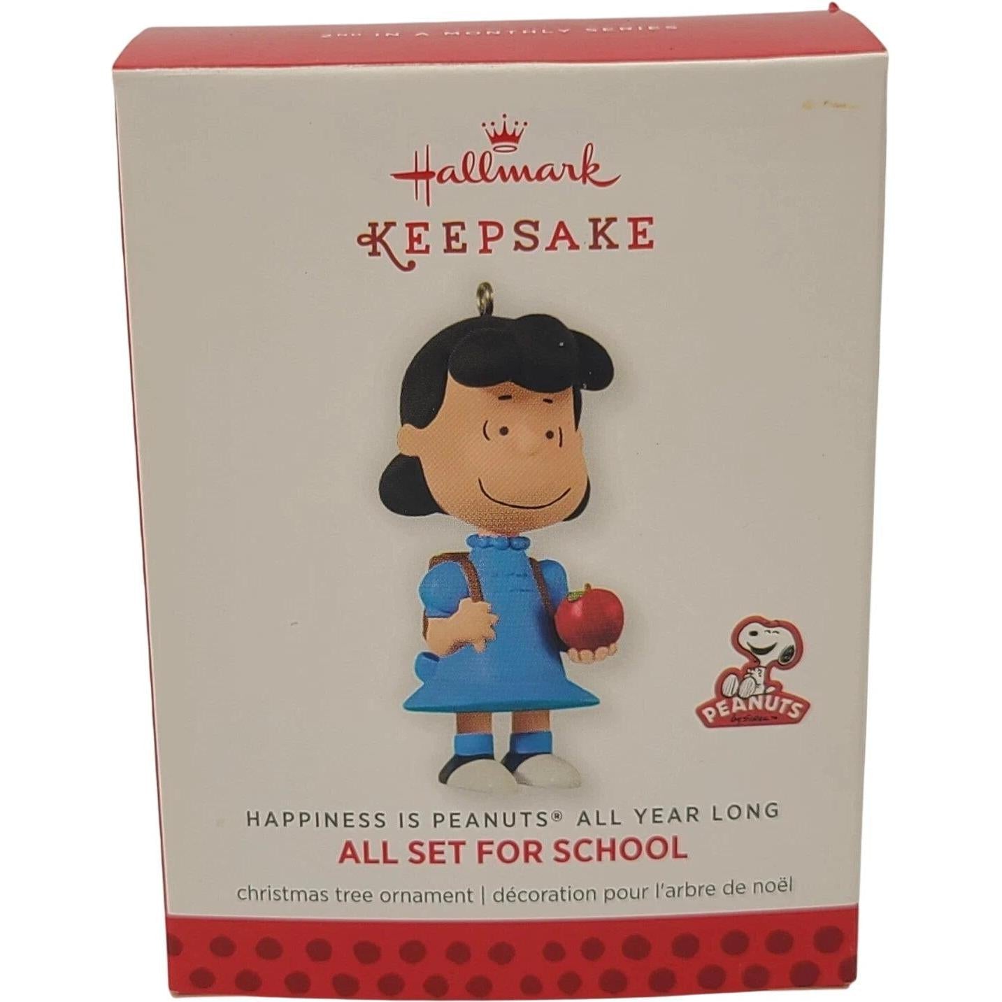 2013 All Set for School Hallmark Ornament (Happiness is Peanuts) QX9805