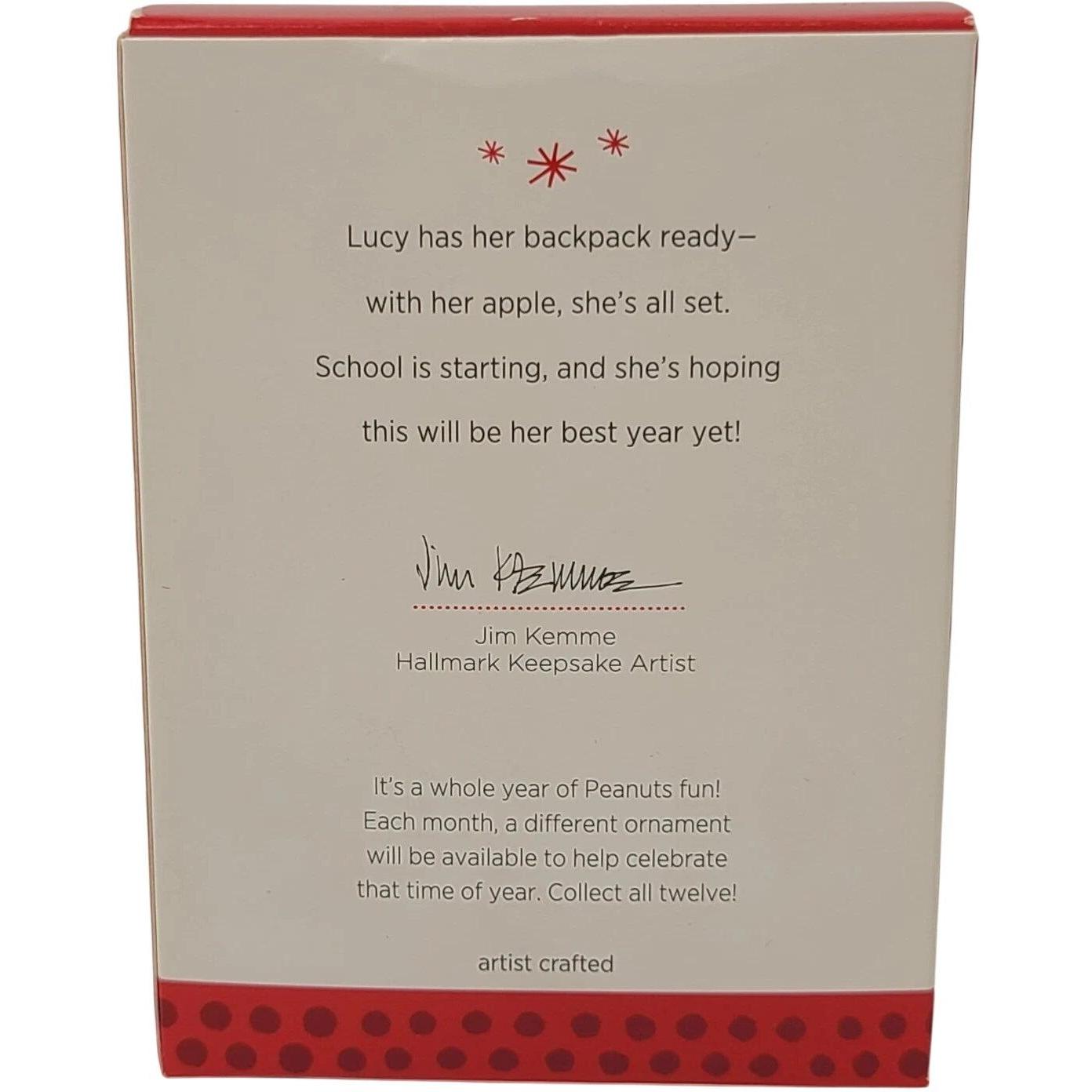 2013 All Set for School Hallmark Ornament (Happiness is Peanuts) QX9805