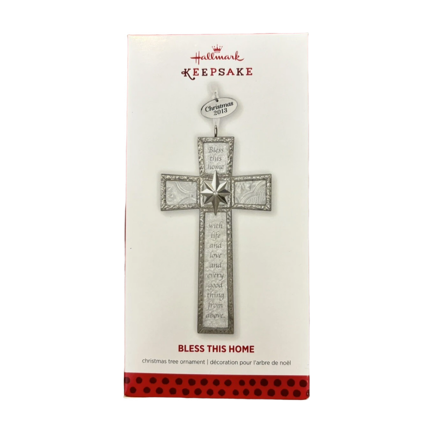 2013 Bless This Home Hallmark Ornament (Cross) QXG1422