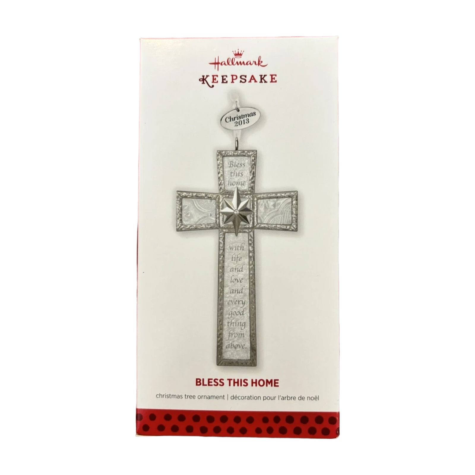 2013 Bless This Home Hallmark Ornament (Cross) QXG1422