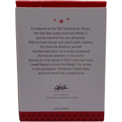 2013 Gee Bee Super Sportster Model Z (Sky's the Limit)