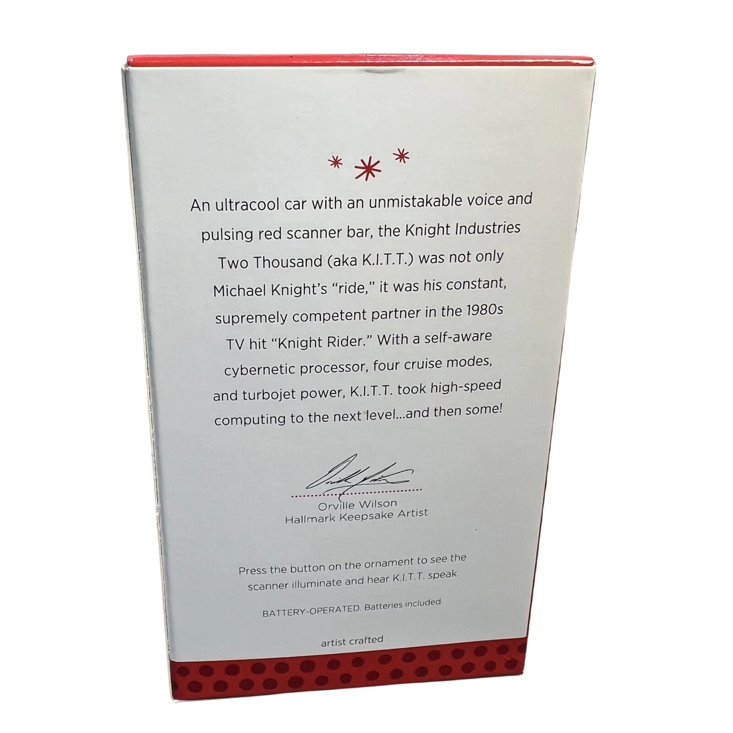 2013 K.I.T.T. Hallmark Ornament (Knight Rider) QXI2325