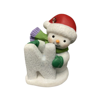 2013 Let It Snow "N" is For NIP In the air! Hallmark Ornament (Snowmen) QRP5932