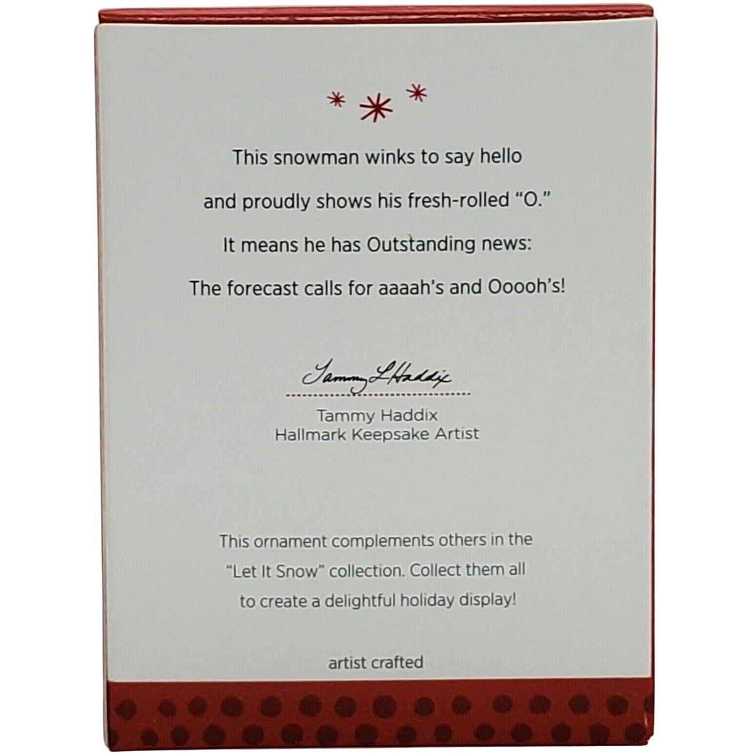 2013 Let it Snow "O" is for OOOOH! Hallmark Ornament (Snowmen) QRP5935