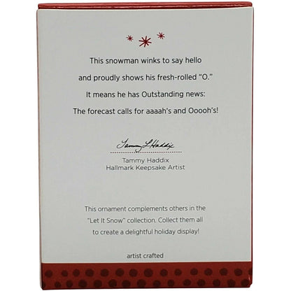 2013 Let it Snow "O" is for OOOOH! Hallmark Ornament (Snowmen) QRP5935