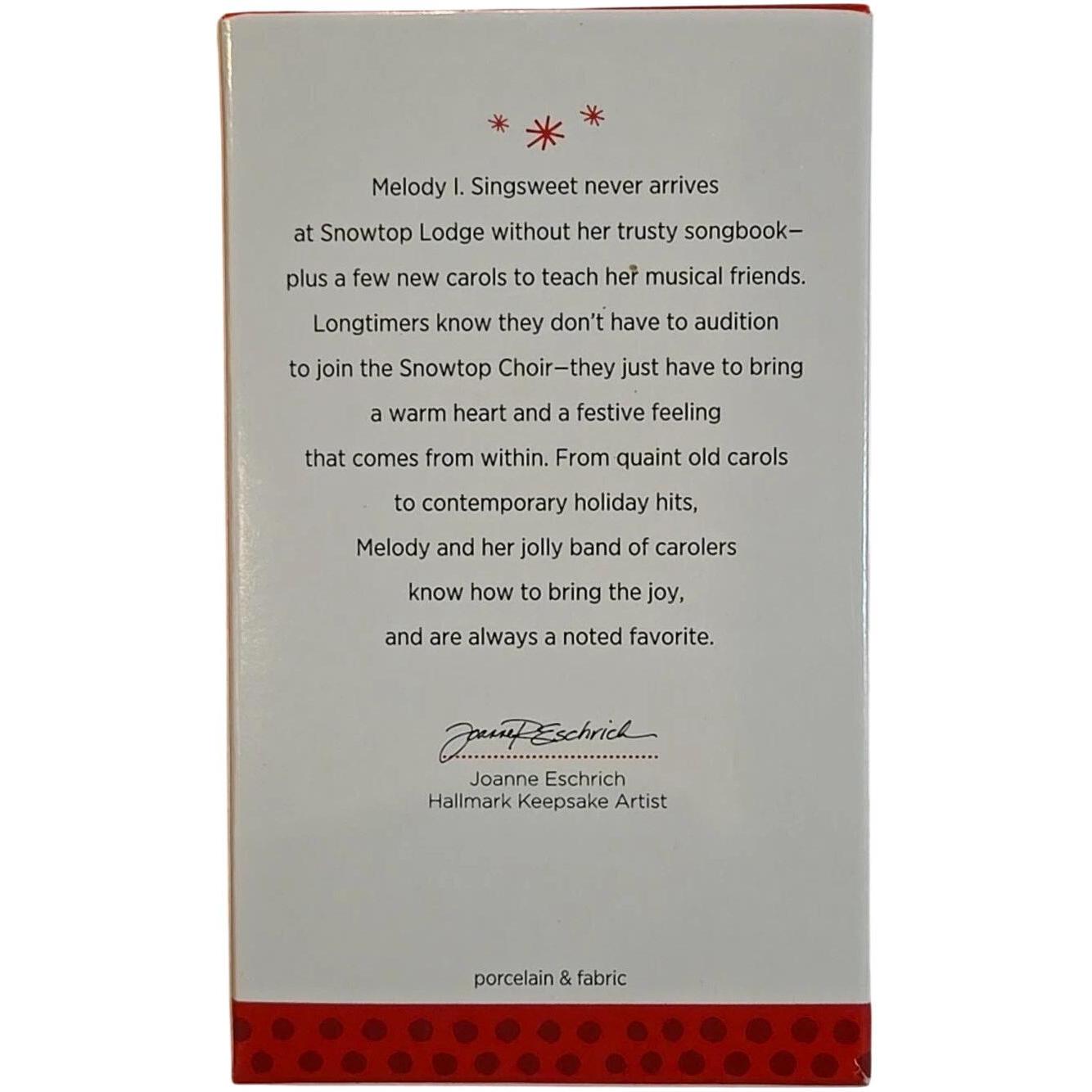 2013 Melody I. Singsweet (Snowtop Lodge)