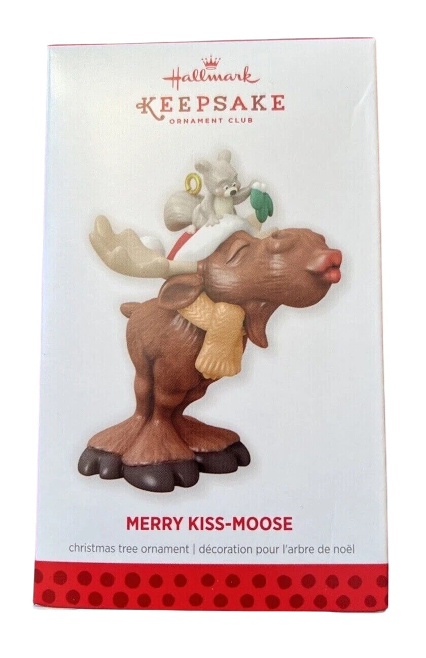 2013 Merry Kiss-Moose Hallmark Ornament (Animal) QXC5055